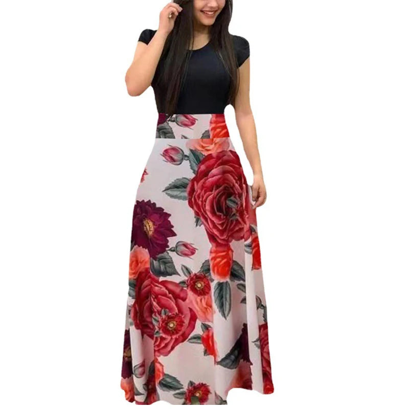 Fast Fashion - Women's Pink Rose Dress