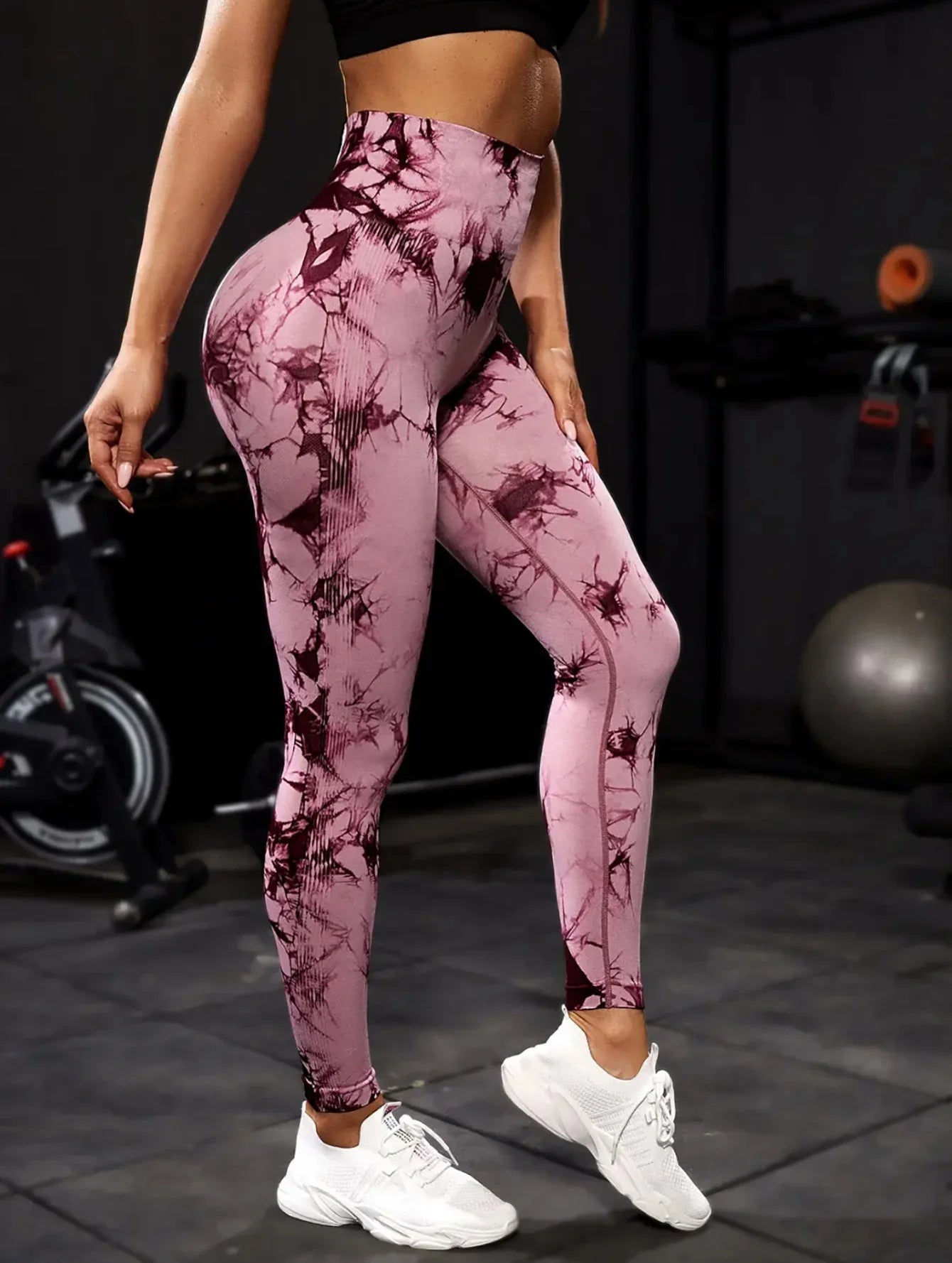 Tie Dye Yoga Pants Sport Leggings Women Seamless High Waist Push Up Woman Tights Fitness Workout Leggins Gym Clothing 2024 New