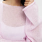 Hirsionsan Elegant Sweater Women 2024 Summer Autumn Casual Fashion Loose Women Pullovers Chic Pink White Jumper Sueter Mujer