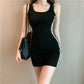 Summer Women Casual Sheath Dress Lady Spaghetti Strap Sleeveless Sexy Stretch Slim Dress Vestidos QT030