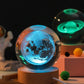 LED Crystal Ball Table Lamp USB Night Light 3D Moon Planet Galaxy Decor for Home Table Lamp Party Toys for Kids Adult Xmas Gifts