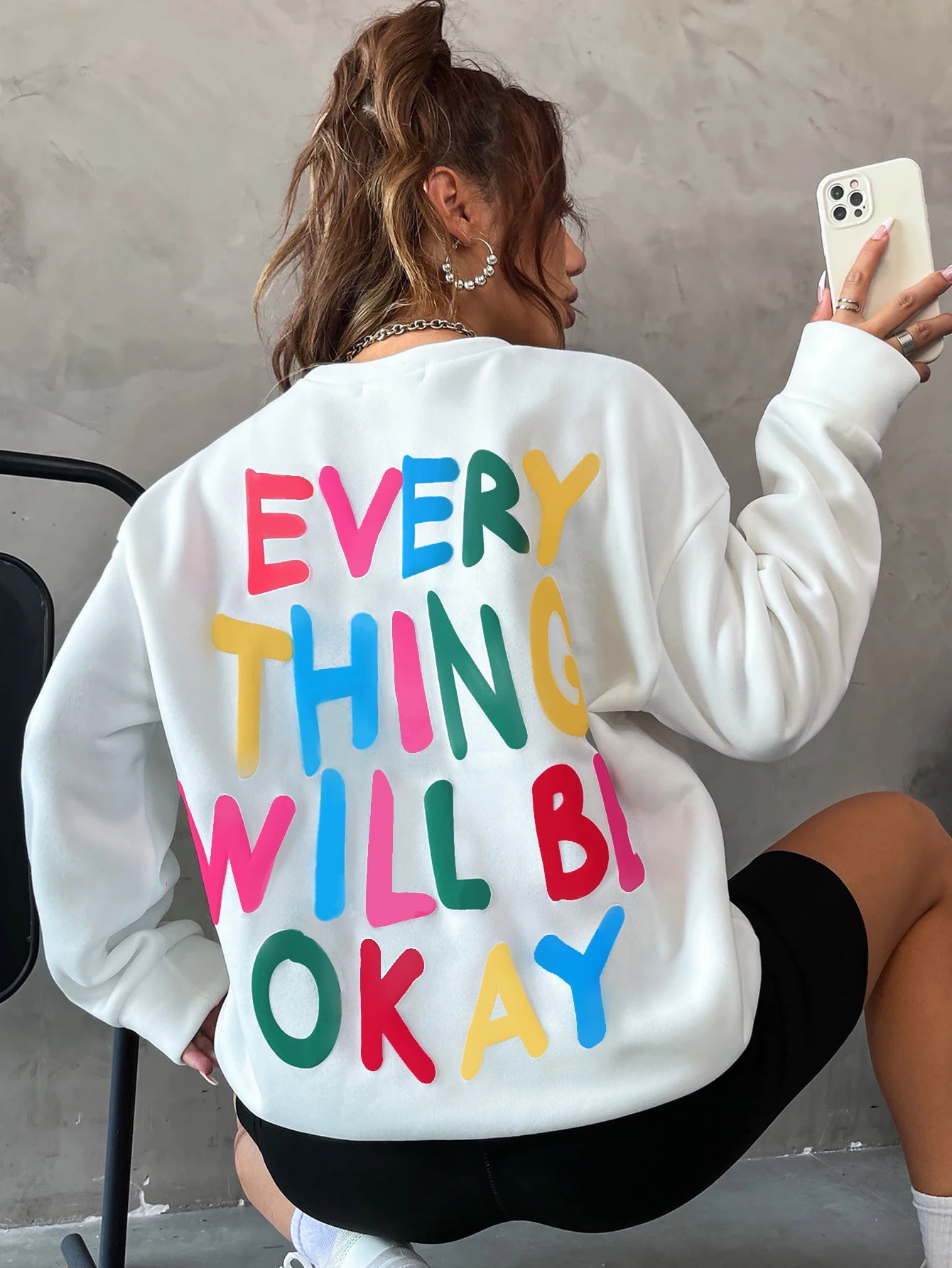 ENVEE Women: Everything Will Be Okay Sweatshirt