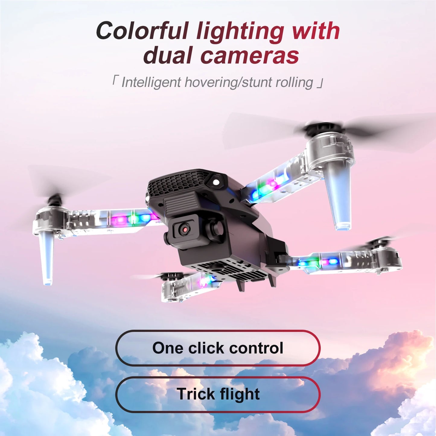 KBDFA 2025 E88 Professional Wide Angle RC Dron HD 4K Camera Mode Foldable Helicopter Aircraft Quadcopter Drone Kid Gift Toys