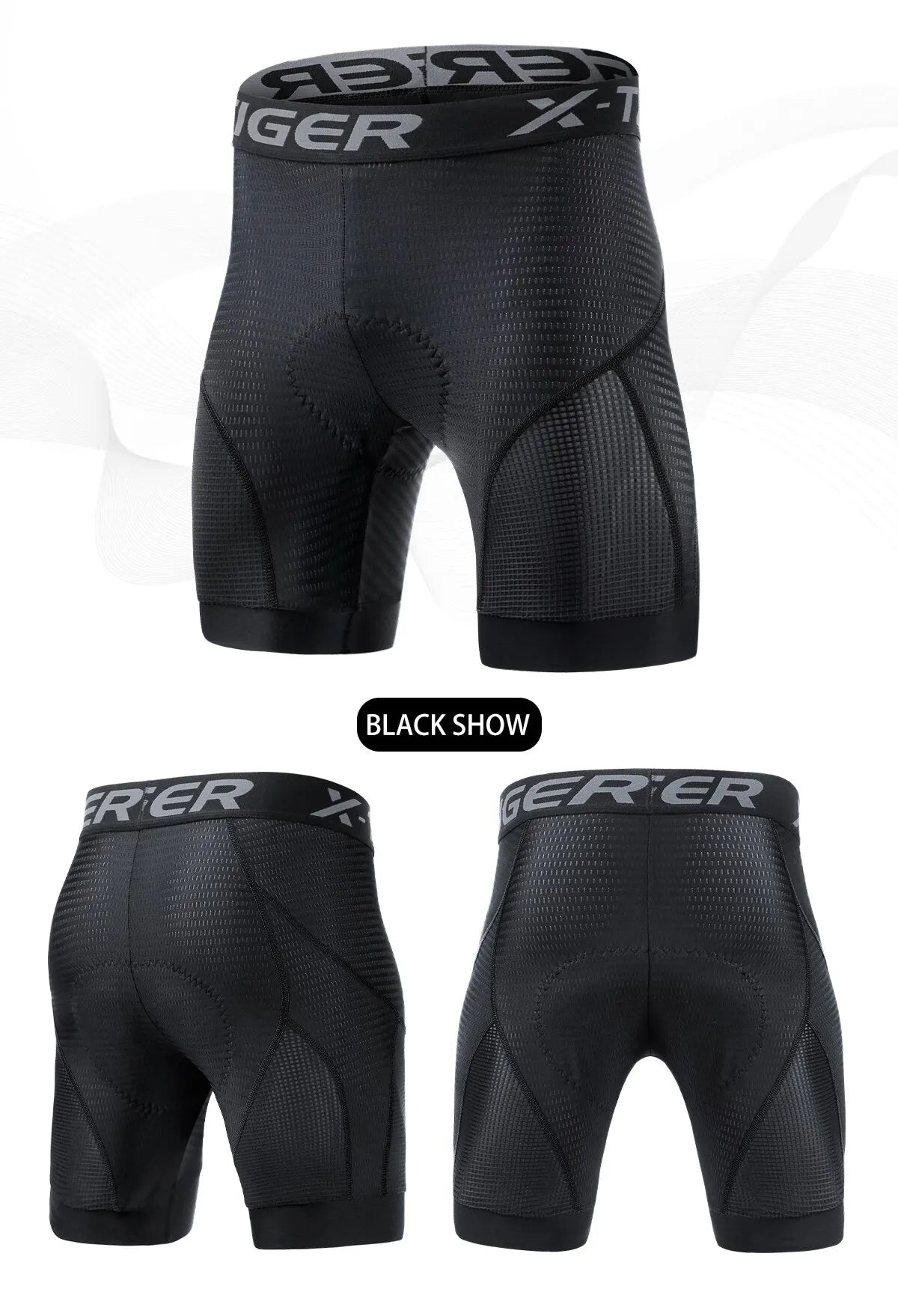 X-TIGER Cycling Shorts Breathable Mesh Cycling Underwear Gel Pad Shockproof MTB Bike Shorts Dropshipping Bicycle Underwear