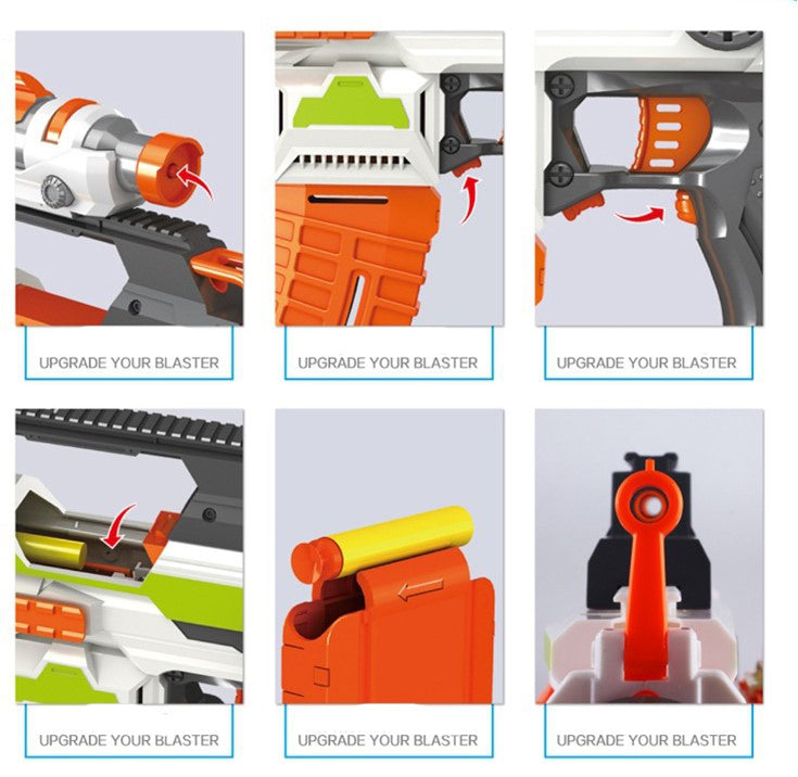 Toy Gun Modified Parts for Nerf N-strike Elite Series Muffler Tail Stock Flashlight Universal Toy Gun Accessories