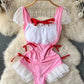 Y2K Erotic Korean-Style Maidservant Set