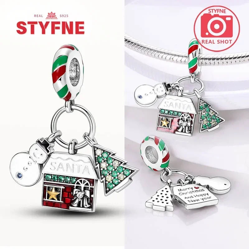 Mali Charms: Christmas Set - Santa Hot Air Balloon