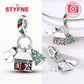 Mali Charms: Christmas Set - Candy Cane Safety Chain Charm