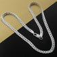 925 Sterling Silver 6MM Full Sideways Chain