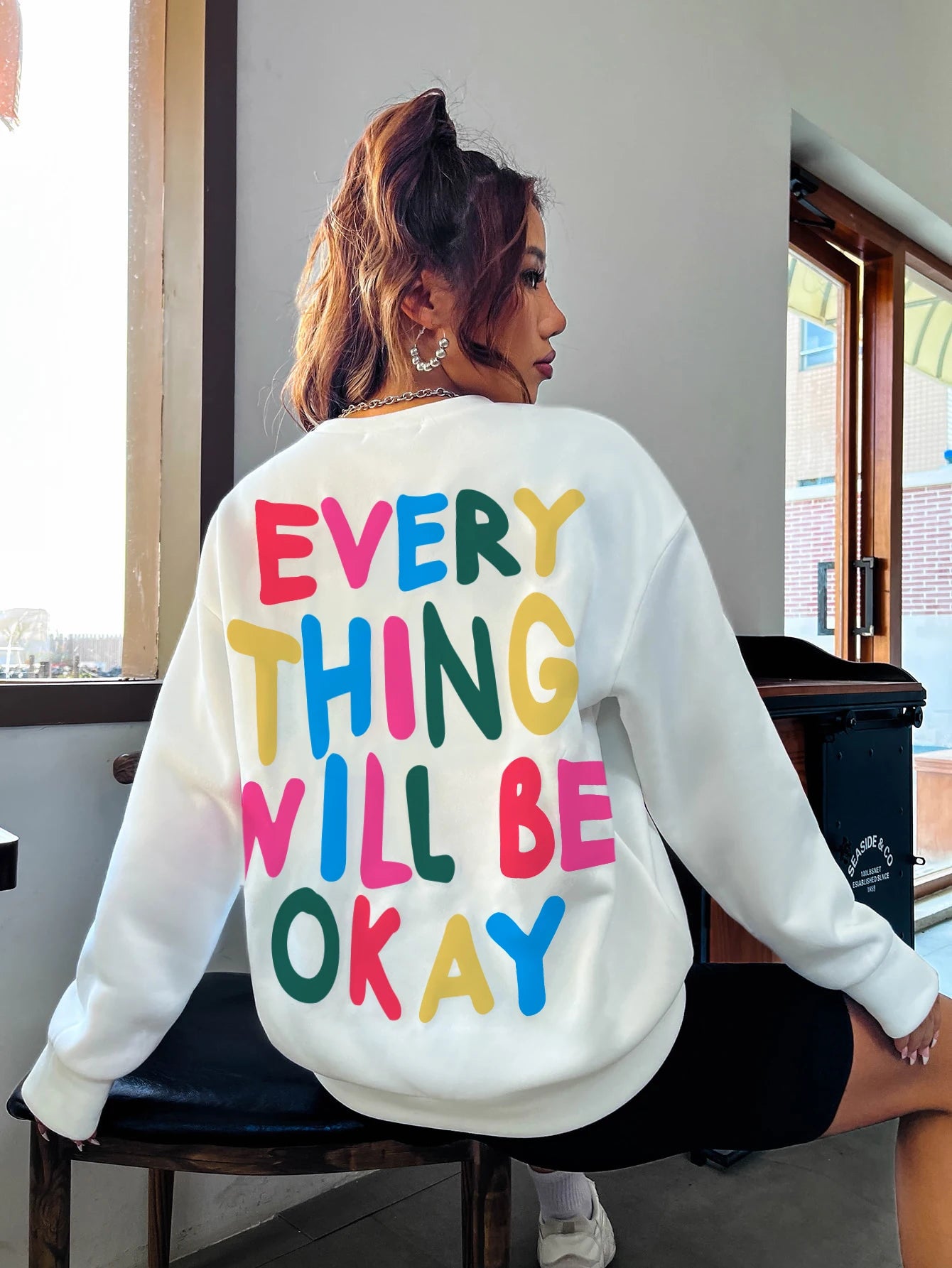 ENVEE Women: Everything Will Be Okay Sweatshirt