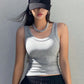 Camisole Tank Soft Top For Women Summer Outfits Tight And Sexy Tank Top Knitted Bottom Shirt And Sleeveless Top For Outerwear