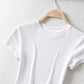 Summer Sexy Women O-neck Short-sleeve T-shirt Slim Elastic Skinny Crop Tops