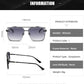 2024 Fashion Square Luxury Design Sunglasses Men Women Flight Seven Rock Mach Six Style Gradient Pilot Sunglasses Oculos De Sol