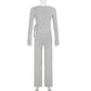 Malinova Autumn - High Waist 2pc Drawstring Set