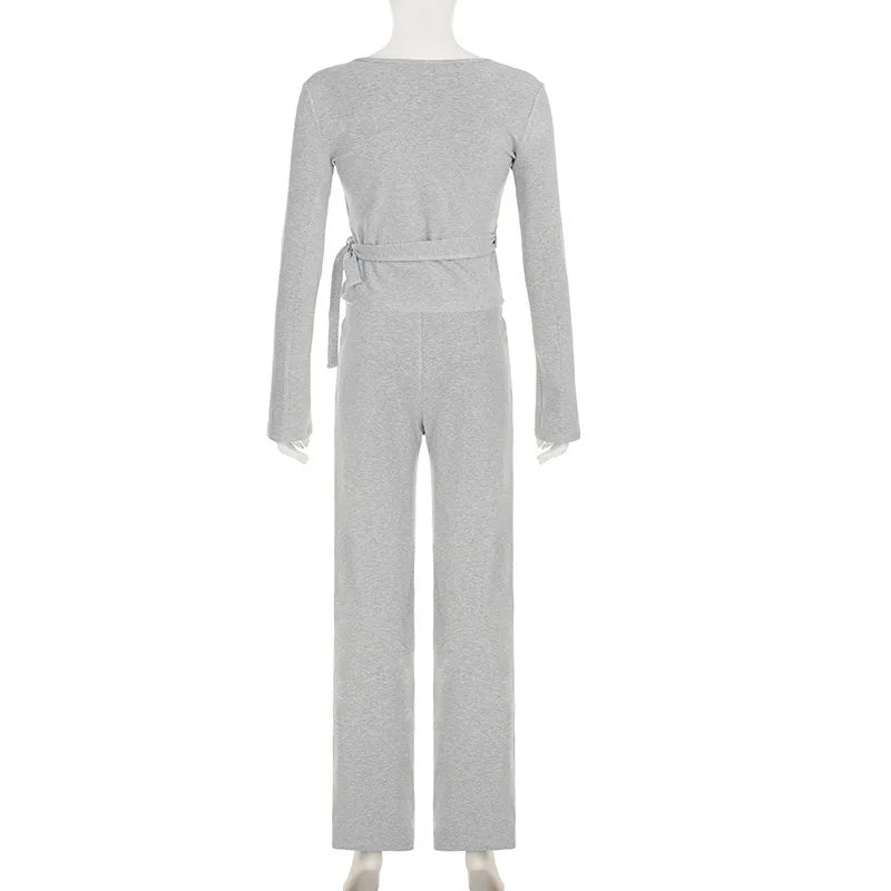 Malinova Autumn - High Waist 2pc Drawstring Set