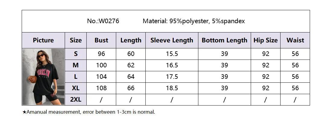 Loose Version Can Wear Casual Sportswear Suit Women Loose T-Shirt Tight Shorts Slim Home Wear YoGa Cycling Top