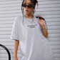 All Roads Lead To Rome Simple Printed Womens Short Sleeve Street Fashion Tops Oversize Casual Clothing All-math Female T Shirts