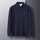 Men's Long Sleeve Casual Embroidered Polo