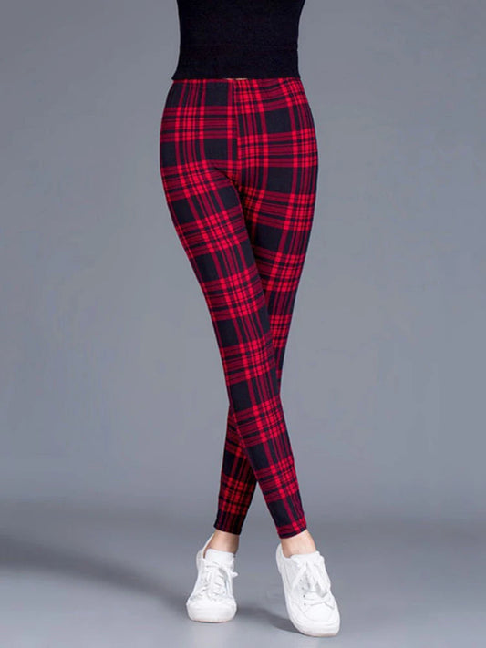 Y2K Plaid Leggings