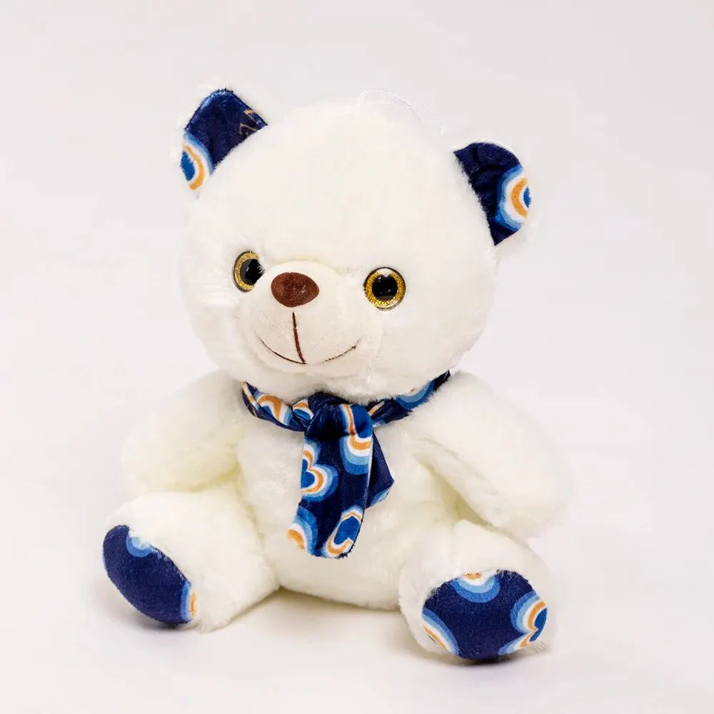 Cute Bear Plush Toy 20cm Stuffed Animals Teddy Bear with Scarf Soft Doll Kids Toys Birthday Gift