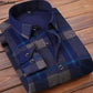 Men's Autumn Winter Casual Long Sleeve Plaid Shirt Thick Warm Men's Casual High Quality Soft Large Size Warm Shirt Tops 4XL