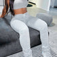 LW U Neck Sleeveless Stretchy Crop Top & High-waisted Fold Design Drawstring Ruched Stacked Pants Set Summer Sport Sets