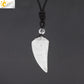 Men's Mali Necklace - Polished Stone Wolf-Shark Tooth
