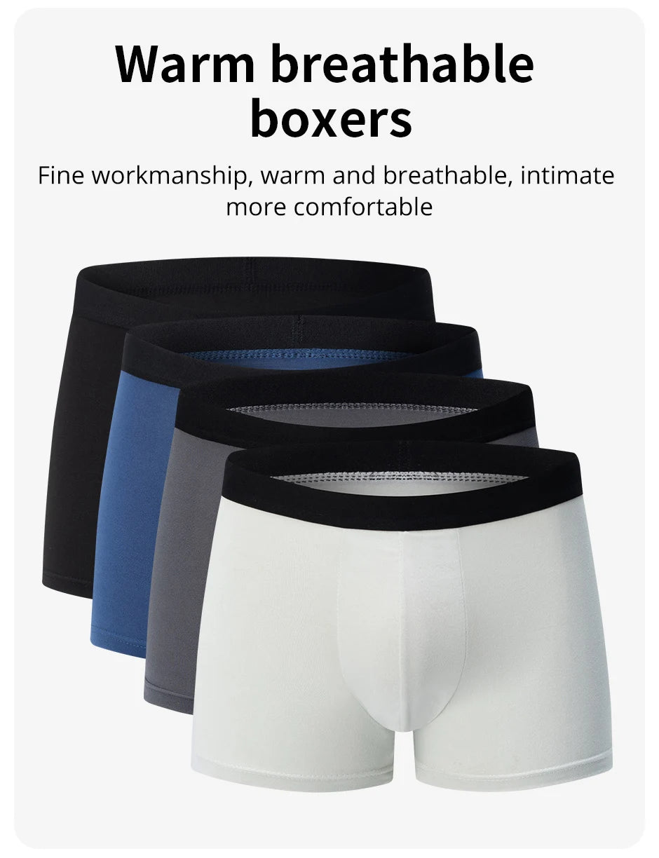 10-Pack solid color basic men's plus size boxers underwear comfortable and fashionable teenagers multi-piece matching underwear