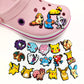 10/20/27Pcs Anime Pokemon Pikachu Shoe Charms Kawaii Charizard Squirtle Shoe Accessories Decration Crocs DIY Sandals Kids Gifts