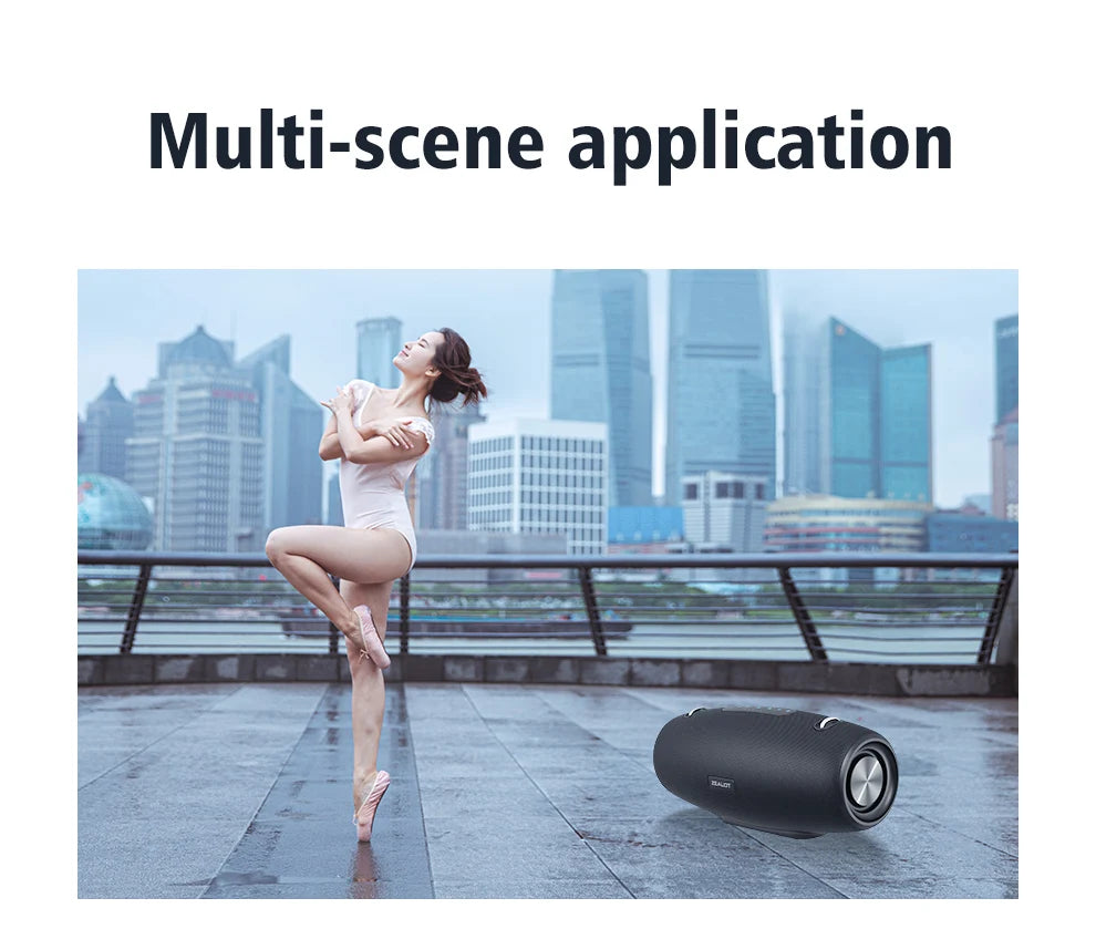 ZEALOT S67 60W Portable Bluetooth Speaker Outdoor Party Speaker Big Loud Speaker Excellent Bass Performace 3D Speaker