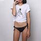 Fashionable Loose T-Shirt Pencil Heart Shape Round Neck Short Sleeve Women's Top