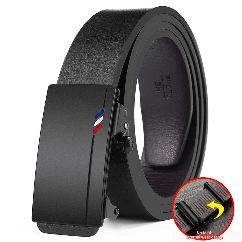 New product Belt men's high quality toothless automatic buckle Casual men belt men's business fashion Belt