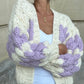 Mali Autumn - Patchwork Knitted Cardigan