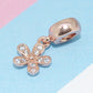 Mali Charms: Rose Gold Collection - Flowered Gem