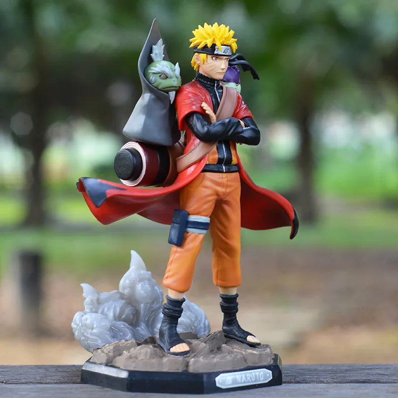 23CM Uzumaki Naruto Naruto Sage Action Anime Figures PVC Toys Shippuden Collector Figurine Brinquedos Model Doll Figure