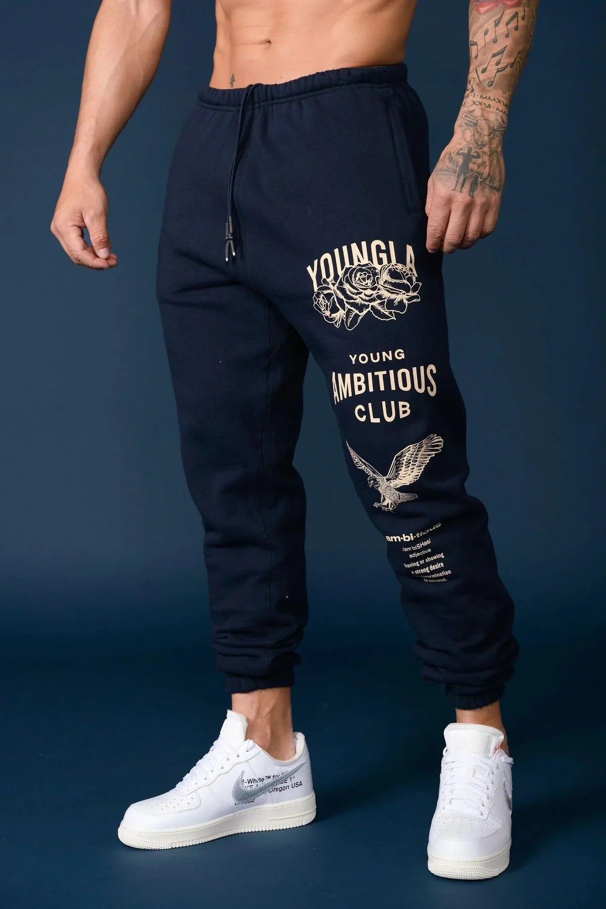 2023 New Autumn Men's Sweatpants Europe and The United States Long Sports Leisure Fitness Training Pants