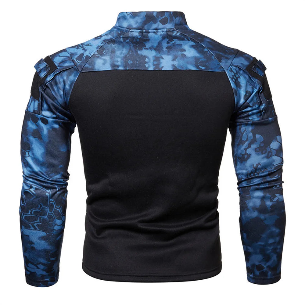 New Tactical Combat Shirt Men Military Uniform Camouflage hoodie Clothes Camo Jogging Sweatshirt long sleeve