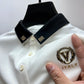 High end brand ice silk short sleeve T-shirt men's lapel 2023 summer trend hot drilling exquisite embroidery casual polo shirt