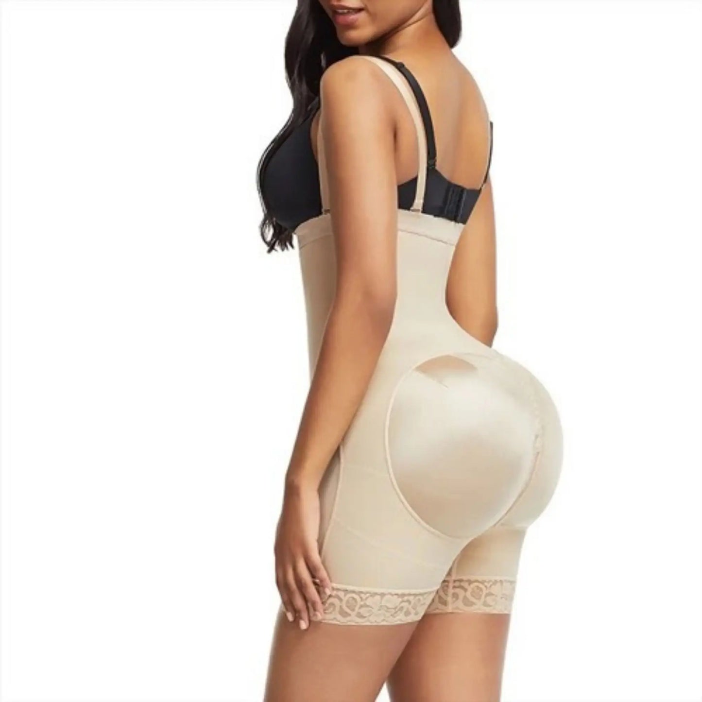 Side Zipper Bodysuit Shapewear High-waisted Belly Lift But Lifter Tummy Control Buttocks Belly Tuck Wear Breathable Body Corset