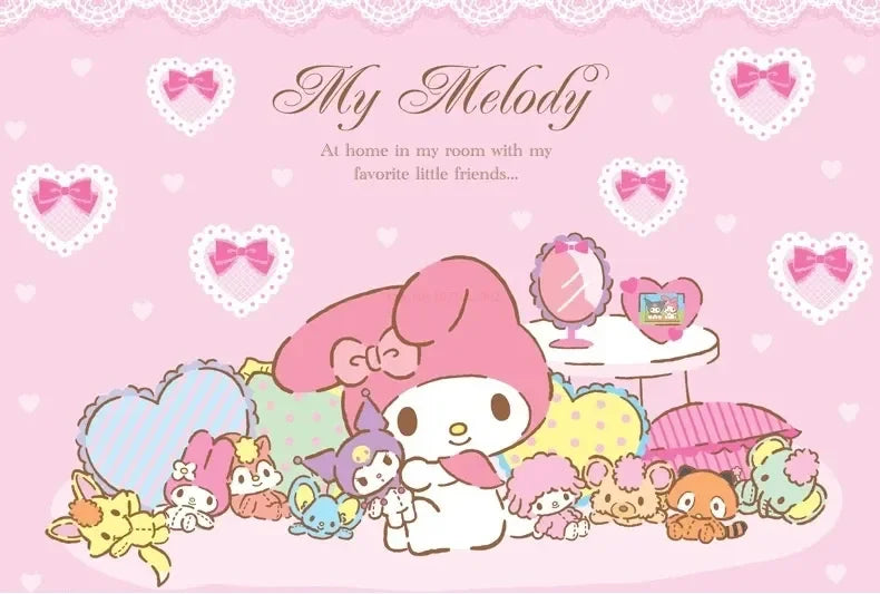 30cm Sanrio Hello Kitty Kawaii Rose My Melody Cartoon Anime Stuffed Animals Soft Plush Doll Companion Toy Children Birthday Gift