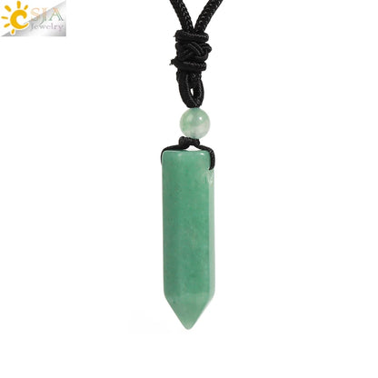 Men's Mali Necklace - Polished Stone Wolf-Shark Tooth