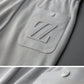 Light Luxury High end Letter Embroidered Men's Casual Pants 2024 Summer New Silk Smooth Breathable Fashion Brand Sports Pants