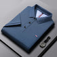 Men's Fitted Short Sleeve Casual Embroidered Polo
