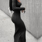 LW BASICS Long Sleeve Casual Maxi Dress