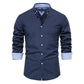 AIOPESON New Spring Cotton Blend Men's Oxford Shirt Long Sleeve Button Down Social Buinesss Casual Shirts for Men