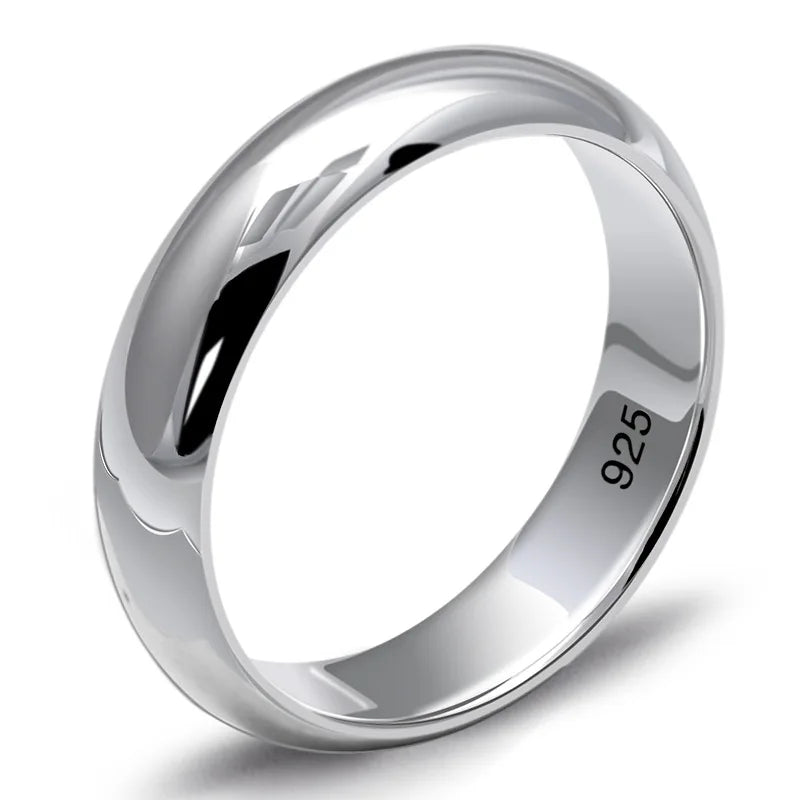 Thin 925 Silver Wedding Band