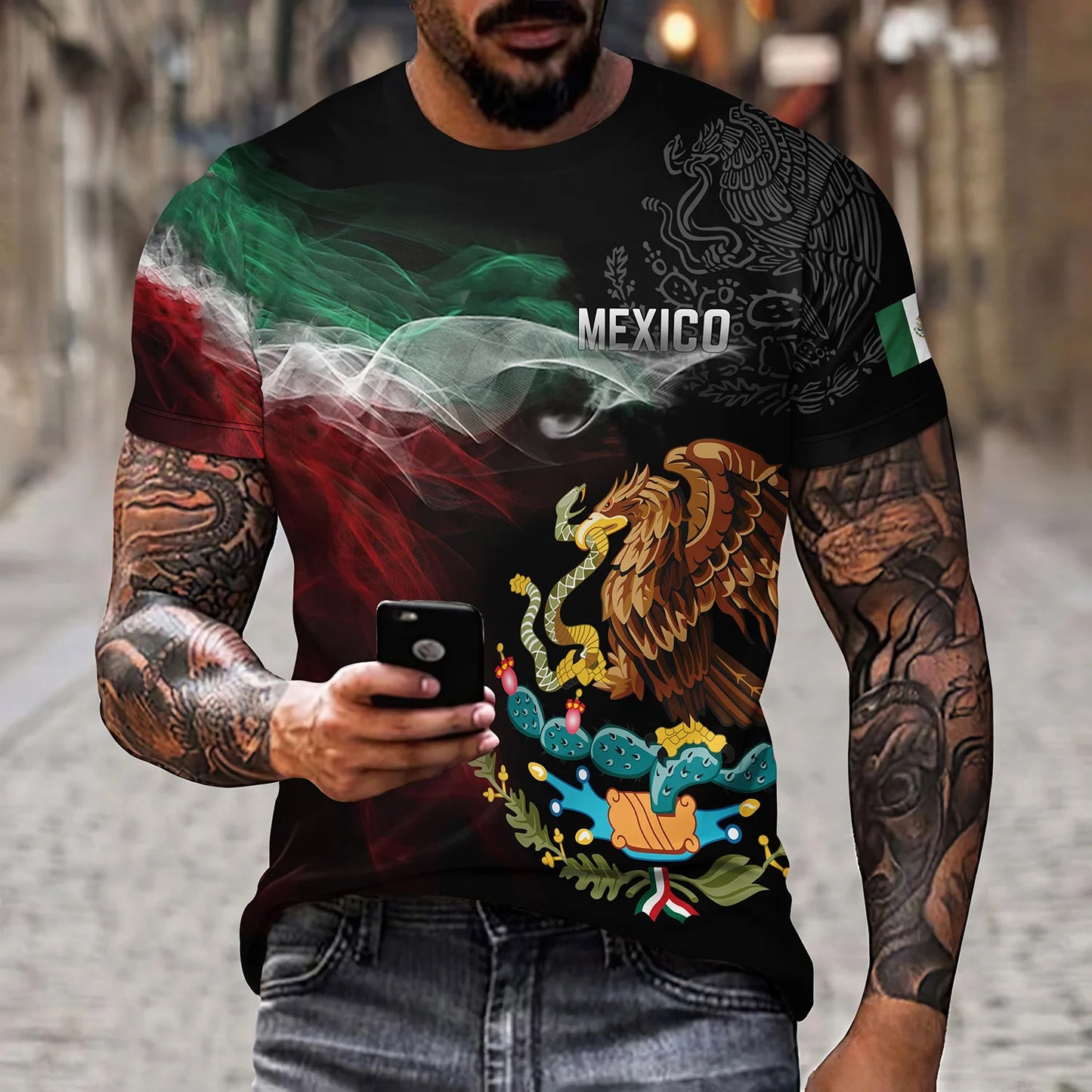 Fast Fashion Mexican-Print Graphic T-Shirts