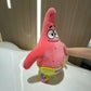 22-40Cm 100% Genuine Spongebob Patrick Star Kawaii Cartoon Animal Plush Toy Stuffed Doll Cartoon Soft Kids Toys Birthday Gift