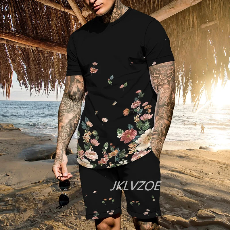 Fast Fashion - 2pc Shirt & Shorts Set - Men's