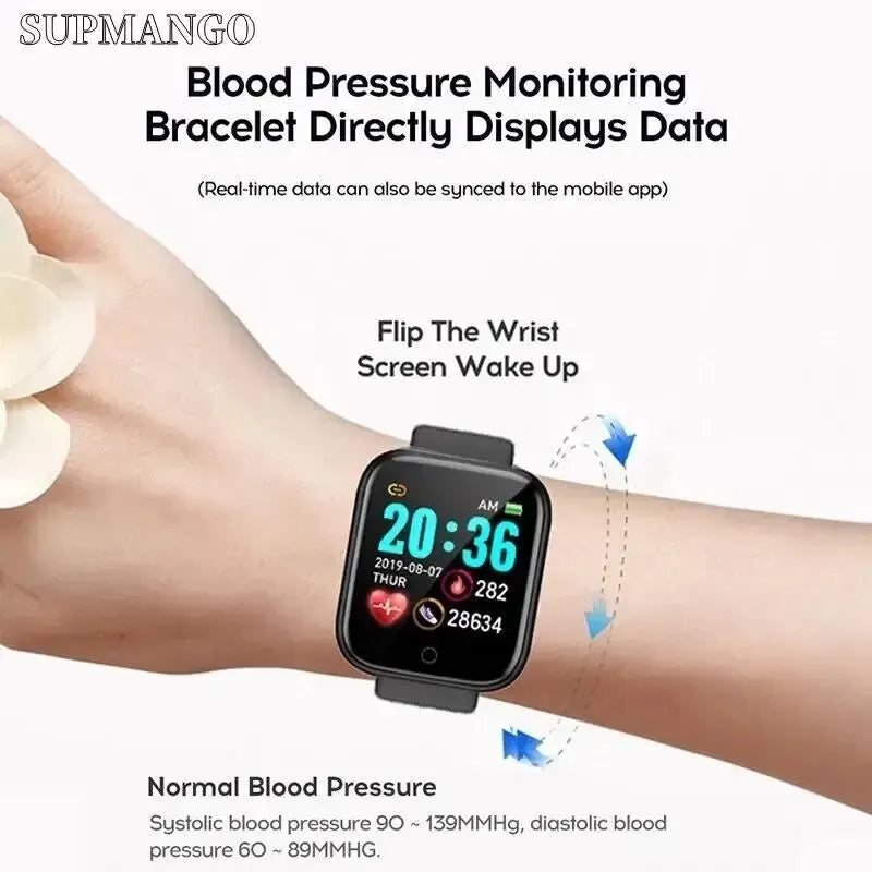 Customized True Pedometer Chip Multifunctional Smart Watch Bluetooth Connected Phone Music Fitness Sports Bracelet